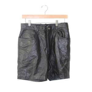 WILSONs Leather Black High Rise Shorts Women's  Black Biker (SIZE‎ UNKNOWN)